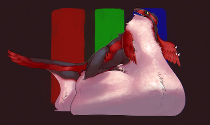 anthro belly big_belly brown_background claws feathers huge_belly obese obese_anthro overweight overweight_anthro sickle_claw simple_background solo tail toe_claws 80sarchosaur dinosaur dromaeosaurid feathered_dinosaur feathered_scalie prehistoric_species reptile saurischian scalie theropod 2015