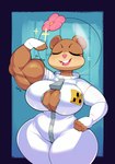 anthro big_breasts breasts bulumble-bee cleavage cleavage_cutout clothed clothing cutout female flexing flexing_bicep huge_breasts mammal muscular muscular_female nickelodeon rodent sandy_cheeks sciurid solo spongebob_squarepants thick_thighs tree_squirrel wardrobe_malfunction wide_hips zipper