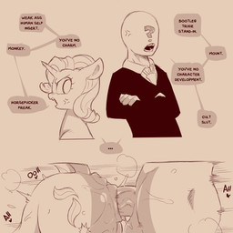 anus bestiality butt clothed clothing crossed_arms dialogue duo equine_anus eyelashes female female_penetrated feral feral_penetrated from_behind_position genitals horn human_on_feral human_penetrating human_penetrating_feral interspecies male male/female male_penetrating male_penetrating_female penetration penile penile_penetration penis penis_in_vagina puffy_anus pupils sex speech_bubble text vaginal vaginal_penetration vulva cold-blooded-twilight friendship_is_magic hasbro my_little_pony mythology anon starlight_glimmer_(mlp) equid equine human mammal mythological_creature mythological_equine unicorn 1:1 2024 english_text hi_res monochrome