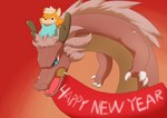 feral holidays solo darrow0 chinese_zodiac mythology new_year new_year_2024 year_of_the_dragon dragon eastern_dragon mythological_creature mythological_scalie scalie absurd_res hi_res