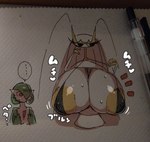 antennae_(anatomy) anthro areola areola_slip big_areola big_breasts big_nipples bikini bikini_pull black_bikini black_clothing black_swimwear bodily_fluids breast_envy breasts chest_spike clothing clothing_pull crown duo ellipsis eyelashes female glistening glistening_areola glistening_breasts green_body green_hair green_skin hair hand_on_breast hand_on_face hand_on_own_breast headgear holding_bikini_top huge_areola huge_breasts huge_nipples hyper hyper_areola hyper_breasts hyper_nipples long_eyelashes long_hair long_neck looking_aside looking_at_another looking_at_breasts motion_lines multicolored_body multicolored_skin nipple_outline nipple_slip nipples one-piece_swimsuit paper pen puffy_areola puffy_nipples real red_eyes short_hair sling_bikini speech_bubble spikes spikes_(anatomy) sweat sweatdrop sweaty_breasts swimwear swimwear_pull text tiara two-piece_swimsuit two_tone_body two_tone_skin white_body white_hair white_skin writing_utensil yellow_areola yellow_nipples nishikunsp nintendo pokemon arthropod blattodea cockroach gardevoir generation_3_pokemon generation_7_pokemon insect pheromosa pokemon_(species) ultra_beast hi_res japanese_text traditional_media_(artwork) translation_request
