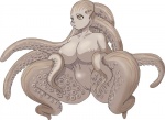 big_breasts breasts female genitals grey_body grey_skin hole_(anatomy) lips mantle_(mollusk) nipples nude presenting pseudo_hair puckered_lips pussy simple_background siphon_(anatomy) slightly_chubby solo spiracles spreading spread_legs suckers tentacle_hair tentacles yellow_eyes petaroh alien animal_humanoid cephalopod cephalopod_humanoid coleoid humanoid marine marine_humanoid mollusk mollusk_humanoid monster octopodiform zanburg