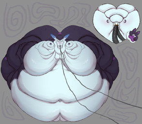 anthro belly big_belly big_butt blob_body blob_face blobby butt face_closeup face_zoom facial_piercing feeding_hose feeding_tube fur gesture hand_gesture hose hose_in_mouth huge_belly huge_butt male medical_instrument morbidly_obese nose_piercing nose_ring obese overweight piercing ring_piercing scientific_instrument solo tube tube_in_mouth v_sign dlistfu mythology fake_curse dragon furred_dragon furred_scalie mythological_creature mythological_scalie scalie absurd_res hi_res