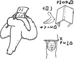 ambiguous_gender anthro bird's-eye_view building dialogue duo feral high-angle_view holding_object holding_paper house humor letter paper rear_view semi-anthro talking_to_another text jan_ke_tami cc-by creative_commons kijetesantakalu_o lipu_tenpo kijetesantakalu_(kijetesantakalu_o) waso_(kijetesantakalu_o) avian bird columbid mammal pigeon procyonid raccoon absurd_res comic constructed_language hi_res monochrome sitelen_pona toki_pona_text translated