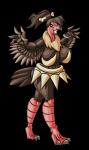 3_toes absurd_res alpha_channel anthro anthrofied armor avian beak big_breasts biped bird blue_eyes bone bra breasts brown_body brown_feathers brown_hair chest_tuft claws clothing curvy_figure dark fan_character feathers feet female fluffy flying forbiddenknights2 fur generation_5_pokemon grey_body grey_feathers grin hair hi_res huge_breasts mandibuzz navel nintendo non-mammal_breasts pokemon pokemon_(species) pokemorph simple_background smile solo spikes standing talons thick_thighs toe_claws toes transparent_background tuft tusks underwear voluptuous wide_hips