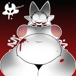 anthro belly big_breasts blood_on_belly blood_on_leg bodily_fluids breasts female fur looking_at_viewer looking_down looking_down_at_viewer nipples nude slightly_chubby solo white_body white_fur conditional_dnp lhacedor sprunki wenda_(sprunki) domestic_cat felid feline felis mammal 2024 better_version_at_source digital_drawing_(artwork) digital_media_(artwork) shaded