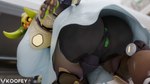 anus butt clothed clothing dress female genitals horn machine pussy upskirt koofey blender_cycles blizzard_entertainment overwatch orisa_(overwatch) omnic robot taur 16:9 3d_(artwork) absurd_res blender_(artwork) digital_media_(artwork) hi_res widescreen