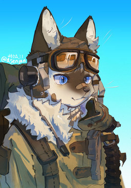 anthro bandage bandage_on_face bandage_on_nose biped eyewear eyewear_on_head fur fur_coat goggles goggles_on_head grey_body grey_fur male solo white_body white_fur asenjian domestic_cat felid feline felis mammal siamese_cat 2025 hi_res