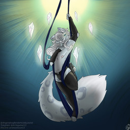 anthro armpit_hair armwear body_hair clothing crystal dancing legwear male solo stripper thigh_highs underwear fledgedragonfox dungeons_and_dragons hasbro mythology wizards_of_the_coast fluffy_(fledgedragonfox) dragon felid feline hybrid mammal mythological_creature mythological_scalie scalie tabaxi 1:1