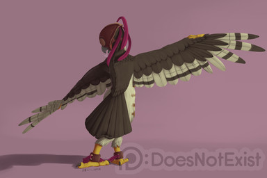 4_toes ambiguous_gender anisodactyl ankle_cuffs anthro avian_feet bdsm biped blindfold bondage bound breath brown_body brown_feathers cuff_(restraint) dancing exotic_dancer falconry_hood feathered_wings feathers feet hood leather_helmet nude pink_background rear_view restraints ribbons sensory_deprivation sensory_deprivation_helmet shackles simple_background slave solo standing tan_body tan_feathers toes wings yellow_body yellow_skin doesnotexist lief_woodcock accipiter accipitrid accipitriform avian bird eurasian_sparrowhawk true_hawk 2018 digital_media_(artwork) hi_res signature watermark