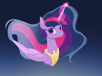 female feral horn inner_ear_fluff magic regalia simple_background solo sparkles tuft wings meteor_s friendship_is_magic hasbro my_little_pony mythology twilight_sparkle_(mlp) equid equine mammal mythological_creature mythological_equine winged_unicorn 4:3 hi_res