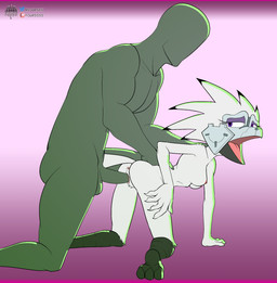 all_fours anthro anthro_penetrated anus doggystyle duo female from_behind_position genitals human_on_anthro human_penetrating human_penetrating_anthro humanoid_genitalia humanoid_penis interspecies male male/female penetration penis sex vaginal vaginal_penetration fourssss sega sonic_the_hedgehog_(series) anon du nephthys_the_vulture accipitriform avian bird human mammal vulture hi_res letterbox