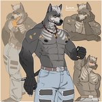 abs anthro hairless male muscular muscular_anthro muscular_male nipples pecs tail tongue tongue_out amon-sydonai angel_(amon-sydonai) canid canine canis domestic_dog hairless_dog mammal primitive_dog xoloitzcuintli 1:1 hi_res