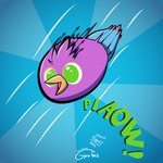 10art1 1:1 absurd_res angry_birds avian beak bird feathered_crest feathers feral galliform green_eyes gyro_feather gyrotech head_crest hi_res open_mouth peafowl phasianid purple_body rovio_entertainment sega solo tail tail_feathers vector