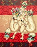 annoyed anthro female solo tail mazapan capcom clover_studio okami_(capcom) ninetails_(okami) canid canine demon fox mammal hi_res