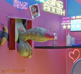 anthro ball_tuft balls big_balls big_penis body_hair booth booth_(structure) booth_seating brown_hair curtains curtains_open erection genitals green_body hair huge_balls huge_penis male not_furry nude penis plant pubes saggy_balls solo spiked_penis spikes spikes_(anatomy) tuft drboumboom32 tacty_(gayplamnt) elemental_creature elemental_humanoid flora_fauna humanoid plant_humanoid 3d_(artwork) digital_media_(artwork)