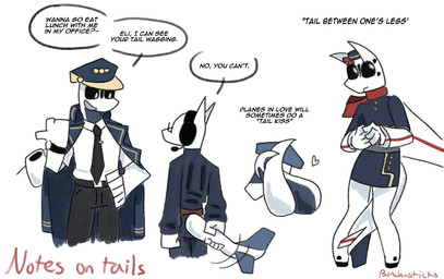 aircraft anthro black_sclera boeing_787 clock clothed clothing dialogue electronics embarrassed eyewear female flight_attendant flight_attendant_uniform glasses group headgear headphones headset intersex intersex/male jumpsuit kerchief machine male neckerchief neckwear overcoat pilot pilot_uniform tail tail_motion tailwag text trio vehicle watch white_body bunchasticks boeing boeing_737 eli_the_plane_(bunchasticks) roger_(bunchasticks) vayu_(bunchasticks) aeromorph living_aircraft living_machine living_vehicle english_text hi_res