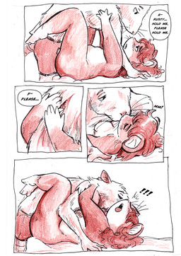 anthro biped dialogue duo feet female fur hair hug kissing leg_wrap male male/female male_on_top nude nude_female on_top sex size_difference smaller_female soles speech_bubble text toes bedupolker mariella_mazatzal rusty_reavis cricetid deer_mouse mammal mouse murid murine rat rodent comic english_text hi_res trans_(lore) trans_man_(lore)