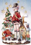 anthro biped bottomwear candy candy_cane christmas_tree clothed clothing dessert duo food gingerbread_house gingerbread_man hair hat headgear headwear holidays human_and_animal_ears inner_ear_fluff male multi_ear plant shorts tail tree tuft young young_humanoid young_male zaku6584 christmas animal_humanoid cat_humanoid domestic_cat felid felid_humanoid feline feline_humanoid felis humanoid mammal mammal_humanoid tailed_humanoid absurd_res hi_res