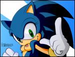 anthro blue_body blue_fur breasts clothing crossgender female fur gloves handwear looking_at_viewer mtf_crossgender nipples nude quills_(anatomy) smile solo toongrowner sega sonic_the_hedgehog_(series) sonic_the_hedgehog eulipotyphlan hedgehog mammal