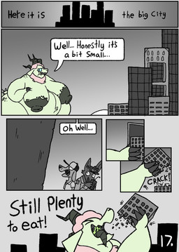 4_horns anthro areola belly belly_tuft big_areola big_belly big_breasts big_nipples black_spots blotchy_areola bodily_fluids breasts building city clothed clothed_anthro clothed_male clothing colored_saliva dialogue eyewear female female_pred fully_clothed fully_clothed_anthro fully_clothed_male fur glasses green_body green_fur green_saliva group growing growth horn huge_areola huge_belly huge_breasts huge_nipples macro male multi_horn nipple_dip nipples nude_anthro nude_male obese obese_anthro obese_male open_mouth oral_vore overweight overweight_anthro overweight_male pink_body pink_fur pink_wool police police_hat police_officer rampage saliva speech_bubble spots spotted_hips spotted_shoulders text tongue tongue_out trio tuft unusual_bodily_fluids unusual_saliva vore wearing_glasses wool_(fur) wool_hair living_lupis shawn_(living_lupis) bovid canid canine canis caprine domestic_dog kaiju mammal monster sheep 2025 absurd_res black_and_white comic digital_media_(artwork) english_text hi_res monochrome