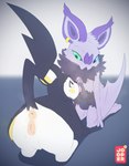 absurd_res after_sex after_vaginal after_vaginal_penetration anthro anthro_on_feral anthrofied anus balls bestiality bodily_fluids chest_tuft crotch_tuft cum cum_drip cum_in_pussy cum_inside cum_on_penis dripping duo emolga erection eye_contact fangs female feral foreskin generation_5_pokemon generation_6_pokemon genital_fluids genitals glans heterochromia hi_res humanoid_genitalia humanoid_penis jooper licking looking_at_another looking_at_partner male male/female musk nintendo noibat oral orgasm penile penis penis_lick pink_anus pink_pussy pokemon pokemon_(species) purple_balls purple_foreskin purple_glans purple_penis pussy raised_tail retracted_foreskin sex tail teeth tongue tongue_out tuft wings yellow_anus yellow_pussy