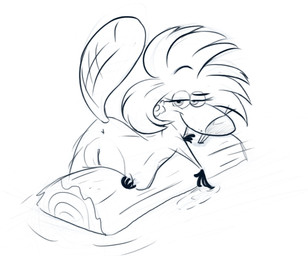 anthro anus female genitals log looking_at_viewer lying on_front presenting simple_background smile solo tail vulva white_background wood ishoka nickelodeon the_angry_beavers treeflower beaver mammal rodent