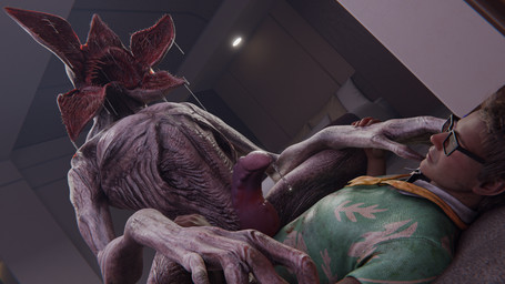 5_fingers alien_genitalia anal anal_penetration bedroom biped bodily_fluids claws clothed clothed_male clothing dominant dominant_humanoid drooling duo eyeless eyewear faceless_character faceless_male fingers genital_fluids genitals glasses grey_body grey_skin interspecies larger_sub male male/male not_furry penetration penile penile_penetration penis power_bottom precum saliva sex size_difference submissive teratophilia nateswashorny dead_by_daylight netflix stranger_things dwight_fairfield alien alien_humanoid demogorgon human humanoid mammal monster monstrous_humanoid 16:9 3d_(artwork) 4k absurd_res digital_media_(artwork) hi_res widescreen