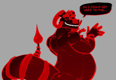 anthro black_body black_scales butt curved_horn facial_hair finger_markings glowing glowing_body goatee horn male musclegut muscular nude phallic_tail rear_view red_glow scales solo spiked_tail spikes spikes_(anatomy) tail thick_tail daxhush european_mythology mythology anton_(daxhush) bovid caprine demon dragon hybrid mammal mythological_creature mythological_scalie scalie sheep western_dragon