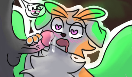 animal_genitalia animal_penis anthro bodily_fluids canine_genitalia canine_penis duo female genitals male male/female penis solo_focus lunarmoth arthropod canid canine canis domestic_dog insect lepidopteran mammal moth