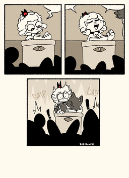 2_horns ambiguous_anthro ambiguous_gender anthro duo_focus gasp group horn hug silhouette speech_bubble talking_to_another text rubyfunkey cult_of_the_lamb massive_monster_(studio) lamb_(cult_of_the_lamb) narinder bovid caprine domestic_cat felid feline felis mammal sheep 2024 comic digital_drawing_(artwork) digital_media_(artwork) english_text hi_res