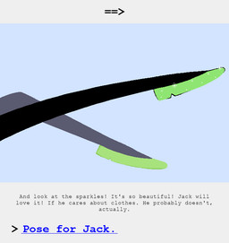 black_clothing black_legwear black_stockings clothed clothing feet flat_shoes flats_(shoes) foot_focus footwear glistening green_clothing green_footwear green_shoes leg_focus legwear shimmering shoes simple_background stockings text uglycoal homestuck ms_paint_adventures jade_harley animated animated_comic comic digital_drawing_(artwork) digital_media_(artwork) english_text hi_res shaded simple_shading