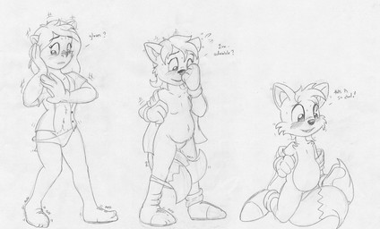 age_regression anthro base_one_layout basic_sequence blush clothing female ftm_transformation gender_transformation growth hair human_to_anthro linear_sequence male masculinization one_row_layout shrinking size_transformation smile solo species_transformation tail tail_growth text three_frame_image three_frame_sequence transformation transformation_sequence young foxx sega sonic_the_hedgehog_(series) miles_prower canid canine fox human mammal black_and_white monochrome sequence traditional_media_(artwork)