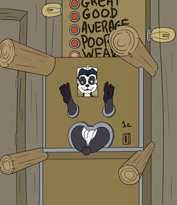 anthro anus arcade_machine coin_slot door doorhinge erotic_arcade_machine feet female fur genitals light_bulb loli nude photo public_use questionable_consent scoreboard solo stuck through_wall trapped vulva young young_anthro young_female unknown_artist blizzard_entertainment warcraft li_li_stormstout bear mammal pandaren absurd_res hi_res