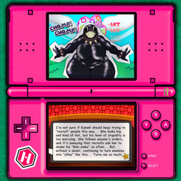 big_breasts breasts butt collar female hypnosis intelligence_loss looking_at_viewer mind_control sharp_teeth smile solo spikes teeth text thick_thighs hypnotic_haze_(artist) mario_bros nintendo nintendo_ds nintendo_ds_family chain_chomp humanoid 1:1 digital_media_(artwork) english_text hi_res