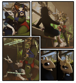 aiming_penis anthro antlers black_body bodily_fluids bone bone_mask claws clothing duo erection frottage fur furniture genital_fluids genitals green_body hair hand_on_hip hand_on_penis hand_on_shoulder hooves horn licking licking_lips male male/male mask muscular muscular_anthro muscular_male peeing peeing_on_another penile penis penises_touching plant pushing pushing_down sex skull speech_bubble standing standing_over tail text tongue tongue_out urine urine_on_face urine_stream watersports the_texorcist briganfi_(modeler) american_mythology indigenous_north_american_mythology mythology north_american_mythology terraria tex_(the_texorcist) witch_doctor_(terraria) canid lihzahrd lizard mammal monster reptile scalie wendigo 3d_(artwork) absurd_res comic digital_media_(artwork) english_text hi_res