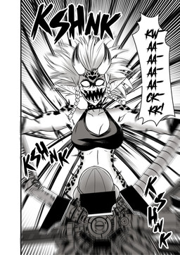 anthro bikini bikini_top blood blood_from_mouth blood_in_mouth blood_splatter bodily_fluids clothing duo fancomic female fight horn imminent_death male monster_girl_(genre) navel screaming sharp_teeth slice slicing stab swimwear teeth two-piece_swimsuit saizuart one-punch_man one_(manga) raptora animal_humanoid human humanoid lizard_humanoid mammal monster reptile reptile_humanoid scalie scalie_humanoid comic hi_res