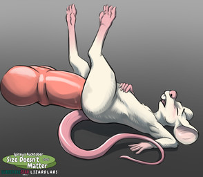 abdominal_bulge ambiguous_penetration animal_genitalia animal_penis anthro anthro_penetrated biped blush buckteeth canine_genitalia canine_penis duo erection extreme_penetration extreme_size_difference eyes_closed feet female female_anthro female_penetrated flat_chested fur genitals knot larger_male legs_up lying male male/female male_penetrating male_penetrating_female micro on_back open_mouth penetration penis pink_nose profanity raised_arm red_penis ridiculous_fit semi-anthro sex size_difference smaller_female smaller_penetrated soles teeth text toes white_body white_fur lizardlars mammal mouse murid murine rodent 2025 absurd_res digital_media_(artwork) english_text hi_res