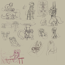 age_difference ambiguous_gender anal anal_penetration anthro anthro_on_anthro anthro_penetrated anthro_penetrating anthro_penetrating_anthro balls bdsm belt_restraints biped bodily_fluids bondage bound clothed clothing cum cumshot diaper dildo ejaculation erection fur genital_fluids genitals hands-free humanoid_genitalia humanoid_penis male medical_restraints neonate nude open_mouth orgasm pacifier penetration penis sex sex_toy shota simple_background vibrator young young_ambiguous young_anthro young_male skidoo canid canine mammal 1:1 digital_drawing_(artwork) digital_media_(artwork) hi_res multiple_scenes sketch