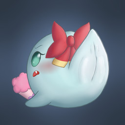 accessory annoyed anus blush bow_(feature) bow_accessory bow_ribbon cute_fangs fangs female genitals hair_accessory hair_bow hair_ribbon looking_back not_furry open_mouth plump_labia ribbons simple_background solo teeth vulva drabbella mario_bros nintendo paper_mario lady_bow boo_(mario) ghost spirit 1:1 hi_res