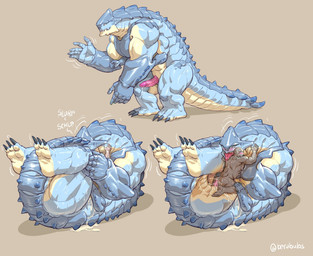 4_arms abs alien_genitalia anal anal_penetration anthro anthro_penetrating anthro_penetrating_human back_muscles big_muscles blue_body blush bodily_fluids butt carrying_another carrying_partner cuddling cum cum_in_ass cum_inside cum_on_butt cum_on_penis cumshot dominant dominant_anthro dominant_male duo ejaculation genital_fluids genitals holding_partner hug human_on_anthro human_penetrated interspecies larger_anthro larger_dom larger_male male male/male male_anthro male_human male_human/male_anthro male_penetrated male_penetrating male_penetrating_male multi_arm multi_limb muscular muscular_anthro muscular_male nude orgasm penetration penile penile_penetration penis penis_in_ass sex shoulder_lick size_difference smaller_human smaller_male smaller_penetrated submissive submissive_human submissive_male sweat x-ray_view xenophilia berububs alien human lizard mammal reptile scalie hi_res