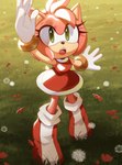 5_fingers anthro boots clothing female fingers flower footwear gloves grass green_eyes handwear open_mouth plant shoes solo teeth thin_thighs tongue white_clothing white_gloves white_handwear tangopack sega sonic_the_hedgehog_(series) amy_rose eulipotyphlan hedgehog mammal 2022 hi_res signature