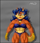 abs biceps blue_hair bodybuilder breasts canine carmelita_fox clothed clothing collar female fox gloves hair looking_at_viewer mammal muscles muscular_female skimpy sly_cooper_(series) solo unknown_artist
Rating: Questionable
Score: -5
User: misspriss
Date: March 04, 2013