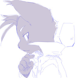 anthro heart_symbol male simple_background smile solo white_background unknown_artist morenatsu shin_kuroi domestic_cat felid feline felis mammal source_request
