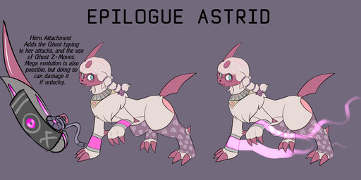 accessory armlet blush braided_hair claws clothing eyewear female feral fur furgonomics glasses hair heart_pattern heartbutt horn horn_accessory jewelry legwear necklace ribbons science_fiction scythe_horn scythe_tail sockies solo stockings tassels technology testing text white_body white_fur rymherdier interstellar_absolution nintendo pokemon pokemon_mystery_dungeon pokemon_mystery_dungeon:_beyond spike_chunsoft astrid_the_absol absol generation_3_pokemon mammal pokemon_(species) shiny_pokemon hi_res