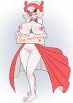 alternate_species anthro blush breasts clothing female fusion genitals hair nipples pokemon_fusion pussy shy sign solo text thick_thighs thin_calves virgin wide_hips kahix fakemon nintendo pokemon gardevoir generation_3_pokemon hybrid latias legendary_pokemon pokemon_(species) 2017 digital_media_(artwork) hi_res