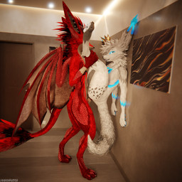 against_surface against_wall anal anal_penetration animal_genitalia animal_penis anthro anthro_on_anthro anthro_penetrated anthro_penetrating anthro_penetrating_anthro balls biped black_body black_fur blue_body blue_fur bodily_fluids canine_genitalia canine_penis claws clothing cum cum_dripping_from_penis cum_in_ass cum_inside cum_on_belly cum_on_body cum_on_penis depth_of_field dominant duo erection fur genital_fluids genitals grey_body grey_fur hair holding_leg inside knot living_room male male/male male_penetrated male_penetrating male_penetrating_male multicolored_body nude on_ground open_mouth orgasm paws penetration penis pink_penis red_body red_fur red_penis reflection sex slim slim_anthro slim_male slim_sub smile standing submissive submissive_male tail white_body white_fur dragonplayer gigi2k sneoxsnow_(character) canid canine canis fox mammal rexouium 1:1 3d_(artwork) absurd_res blender_(artwork) blender_cycles_(artwork) digital_media_(artwork) hi_res
