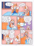 2020 aged_up anthro bed bedroom biped canid canine clothed clothing comic controller cream_the_rabbit dialogue dress duo english_text female fingers fox fur furniture game_controller hair hi_res humor lagomorph leporid loshon male mammal marker_(artwork) miles_prower nintendo nintendo_switch rabbit sega smile sonic_the_hedgehog_(series) speech_bubble text topwear traditional_media_(artwork) window