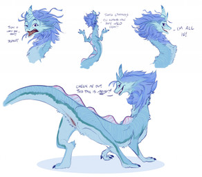 animal_genitalia bedroom_eyes blue_body blue_eyes blue_fur butt claws cloaca dialogue digitigrade fangs female female_feral feral finger_claws fur genitals long_body long_neck long_tail looking_at_viewer looking_back narrowed_eyes open_mouth presenting presenting_cloaca presenting_hindquarters quadruped rear_view seductive sharp_teeth simple_background solo tail talking_feral teeth text toe_claws tongue vertical_cloaca white_background flamespitter asian_mythology disney east_asian_mythology mythology raya_and_the_last_dragon sisu_(ratld) dragon eastern_dragon mythological_creature mythological_scalie scalie english_text