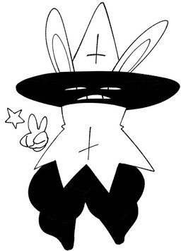 5_fingers anthro black_body cloak clothed clothed_anthro clothed_female clothing curvy_figure featureless_crotch female female_anthro fingers front_view gesture hand_gesture hat headgear headwear long_ears shortstack simple_background solo star thick_thighs v_sign white_background wide_hipped_anthro wide_hipped_female wide_hips witch_hat xarop77 lagomorph leporid mammal rabbit digital_drawing_(artwork) digital_media_(artwork) full-length_portrait hi_res monochrome portrait sketch